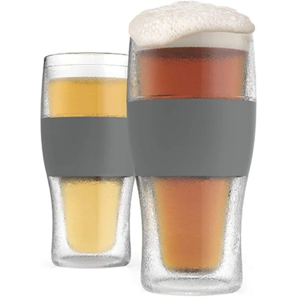 16-ounce Freezer Gel Chiller Double Wall Beer Glasses Set of 2 - Fry's Superstore