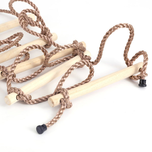 5 Step Climbing Wooden Rope Ladder - Fry's Superstore