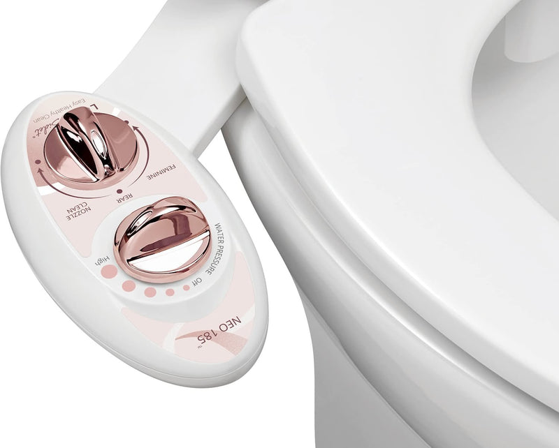 LUXE Bidet Toilet Attachment w/ Self-cleaning Dual Nozzle and Easy Water Pressure Adjustment - Fry's Superstore
