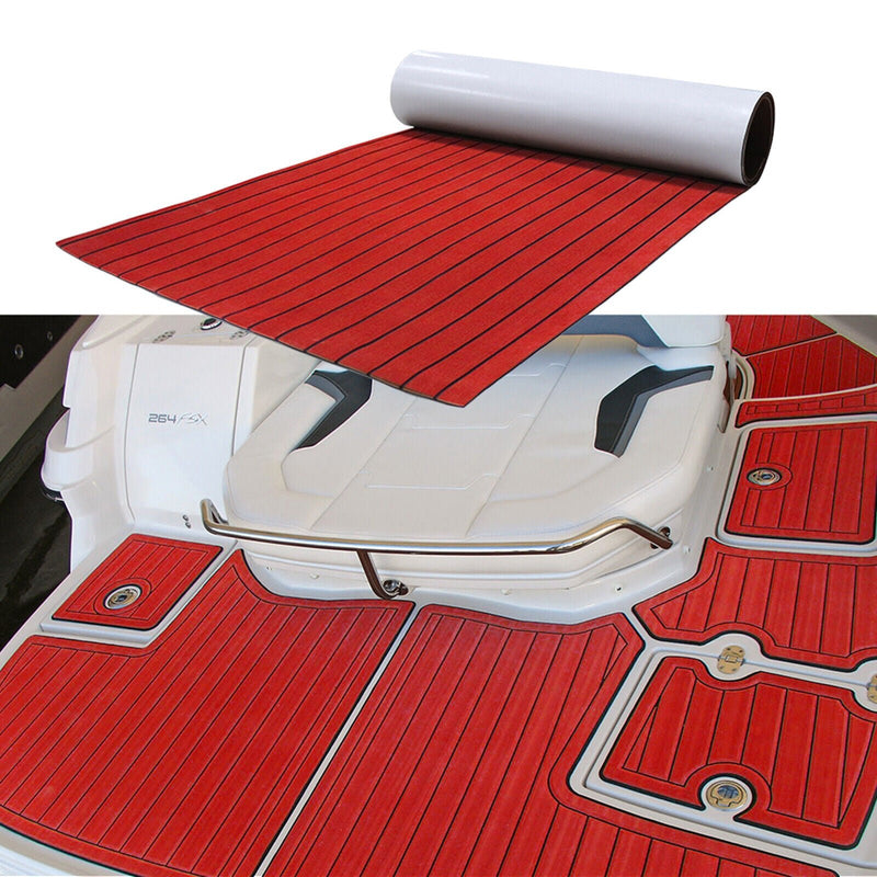 Marine Boat Flooring EVA Foam Yacht Teak Decking Sheet Carpet Floor Pad 94"x 35" - Red - Fry's Superstore