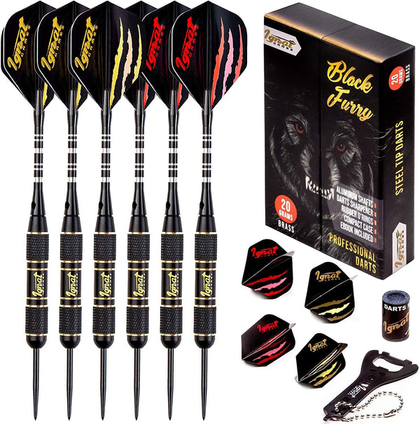 Steel Tip Professional Darts Set with Stylish Case and Darts Guide - Fry's Superstore