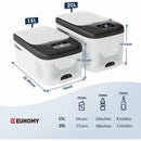 12 Volt Portable Refrigerator Freezer Cooler, 20 Liter (22qt) with 12/24V DC & 110-240V AC - Fry's Superstore