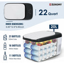 12 Volt Portable Refrigerator Freezer Cooler, 20 Liter (22qt) with 12/24V DC & 110-240V AC - Fry's Superstore