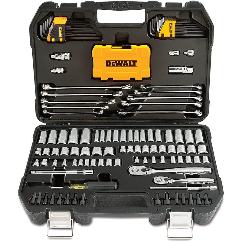 142-Piece Mechanics Tools Kit and Socket Set, MM/SAE, DEWALT (DWMT73802) - Fry's Superstore