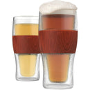 16-ounce Freezer Gel Chiller Double Wall Beer Glasses Set of 2 - Fry's Superstore