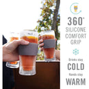 16-ounce Freezer Gel Chiller Double Wall Beer Glasses Set of 2 - Fry's Superstore