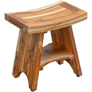 18" Serenity Natural Wood Shower Stool, Side Table - Fry's Superstore