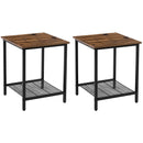 2-Pack Steel Frame Living Room End Tables, Bedroom Nightstands - Fry's Superstore
