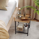 2-Pack Steel Frame Living Room End Tables, Bedroom Nightstands - Fry's Superstore