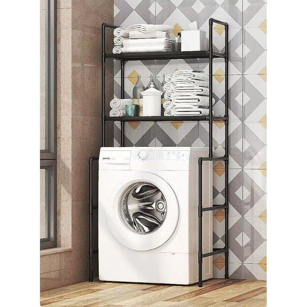 2-Tier Space Saver Storage Rack Shelf Over Washer Toilet Bathroom Home Organizer - Fry's Superstore