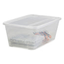 20-Pack 6-Qt. Clear Shoe & Closet Storage Box Stacking Container - Fry's Superstore