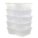 20-Pack 6-Qt. Clear Shoe & Closet Storage Box Stacking Container - Fry's Superstore