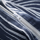 3-Piece Duvet Bedding Cover Set 100% Cotton with Zipper Ties 2 Pillowcases - Fry's Superstore