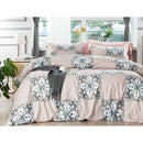 3-Piece Duvet Bedding Cover Set 100% Cotton with Zipper Ties 2 Pillowcases - Fry's Superstore