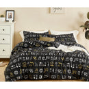3-Piece Duvet Bedding Cover Set 100% Cotton with Zipper Ties 2 Pillowcases - Fry's Superstore