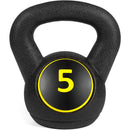 3-Piece Kettlebell Set with Storage Rack Concrete Weights for Home Gym Strength Training - Fry's Superstore