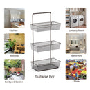 3-Tier Basket Hanging Heavy Duty Over The Door Organizer Shelf Storage - Fry's Superstore