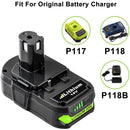 3.0Ah 18 Volt P102 Battery Replacement for Ryobi 18V Battery Lithium One+ Plus, 2 Pack - Fry's Superstore