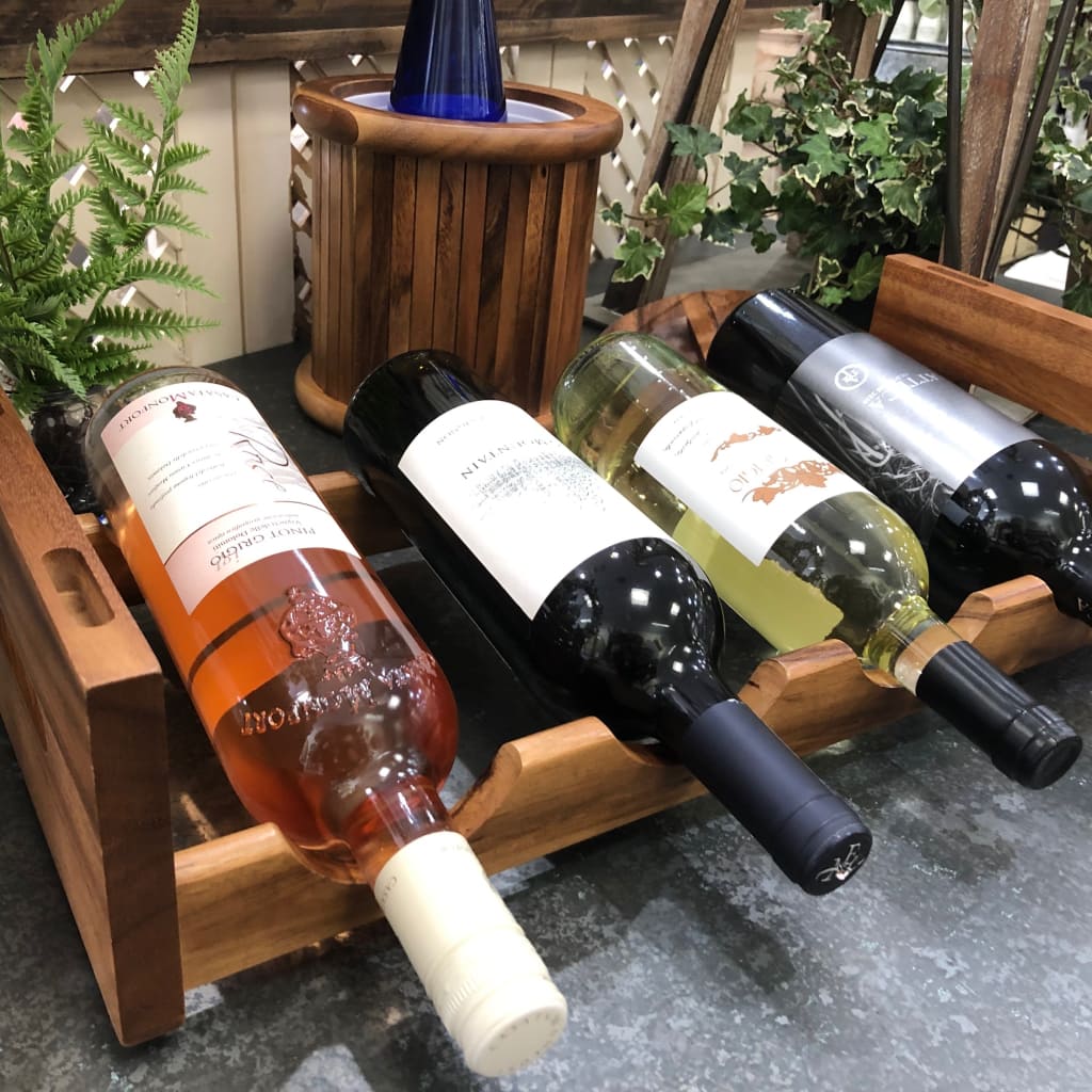 4 Bottle Stackable Wine Rack Wine Bottle Holder