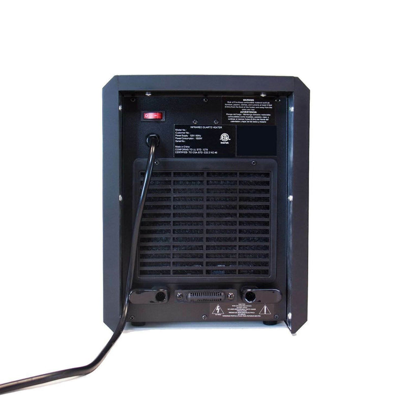 4 Element 1500W Portable Electric Infrared Quartz Indoor Space Heater, Lifesmart - Fry's Superstore