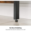 4-Tier Home Office Ladder Bookshelf, Rustic Brown and Black - Fry's Superstore