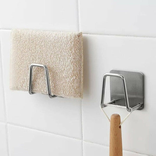 4pc Kitchen Stainless Steel Self Adhesive Sink Sponges Holder - Fry's Superstore