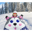 50" x 48" Hunter the Husky 1 Person Inflatable Winter Snow Tube Sled - Fry's Superstore