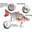 5pcs 4-inch Bass Fishing Lure Swimbait Fish Bait, Multi-Jointed - Fry's Superstore