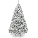 6 Ft Premium Snow Flocked Artificial Holiday Christmas Pine Tree - Fry's Superstore