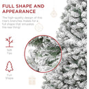 6 Ft Premium Snow Flocked Artificial Holiday Christmas Pine Tree - Fry's Superstore