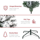 6 Ft Premium Snow Flocked Artificial Holiday Christmas Pine Tree - Fry's Superstore