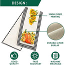 72" Fall Sunflower Floral Thanksgiving Pumpkin Table Runner - Fry's Superstore