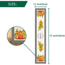 72" Fall Sunflower Floral Thanksgiving Pumpkin Table Runner - Fry's Superstore