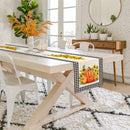 72" Fall Sunflower Floral Thanksgiving Pumpkin Table Runner - Fry's Superstore