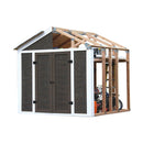 7x8 Foot Galvanized Steel Storage Shed Garage Barn DIY EZ Framing Kit - Fry's Superstore