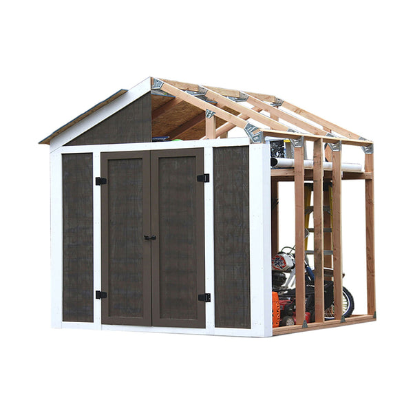 7x8 Foot Galvanized Steel Storage Shed Garage Barn DIY EZ Framing Kit - Fry's Superstore