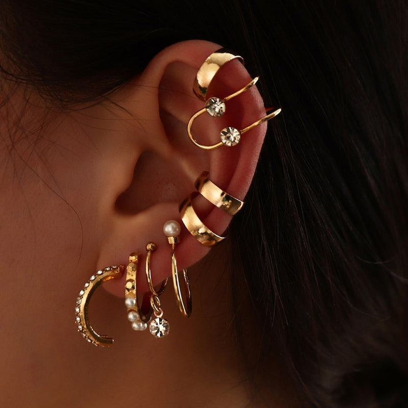8 Pcs Pearl Stud Earrings - Fry's Superstore