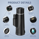 80x100 High Powered Handheld Monocular Telescope with Tripod, Night Vision, Smartphone Adapter - Fry's Superstore