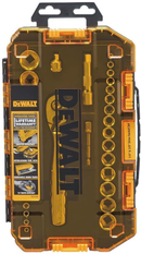 Socket Set, 3/8-Inch Drive, SAE/Metric, 34-Piece, DEWALT (DWMT73804)