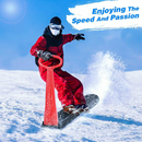 Heavy-Duty Winter Downhill Snow Scooter Sled for Kids/Adults, Foldable