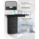 9-in-1 Wall Outlet Extender - Surge Protector 6 AC Outlets Multi Plug Outlet with Shelf - Fry's Superstore