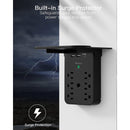 9-in-1 Wall Outlet Extender - Surge Protector 6 AC Outlets Multi Plug Outlet with Shelf - Fry's Superstore