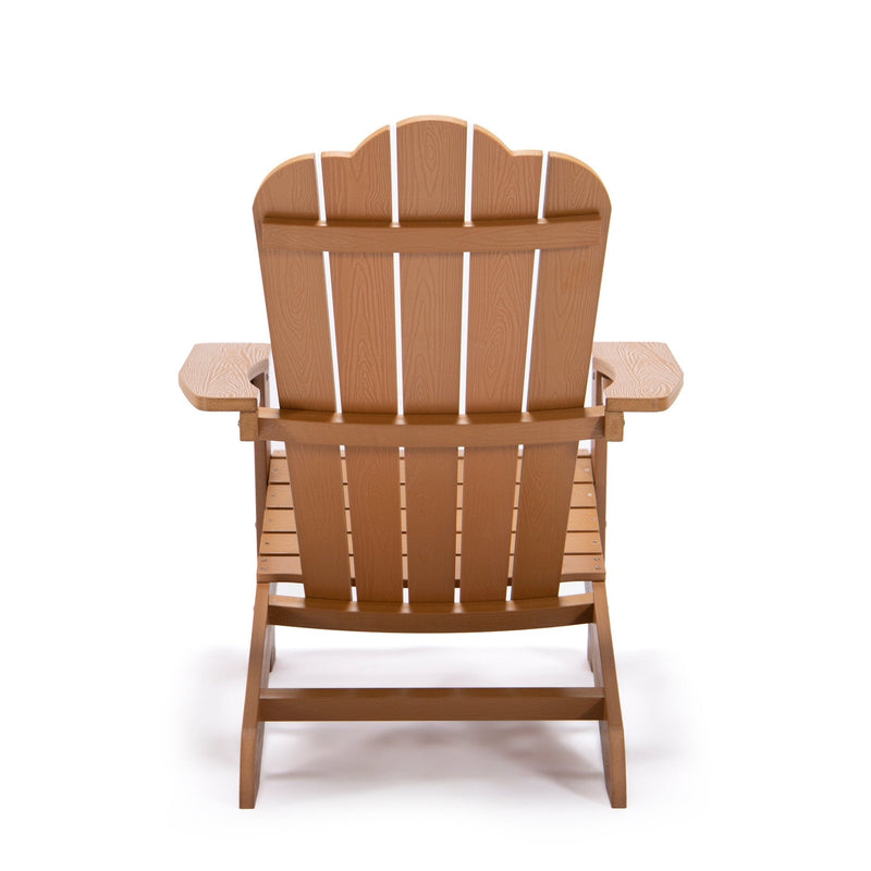 Adirondack Backyard All-Weather Outdoor Chair Painted Seating with Cup Holder - Fry's Superstore