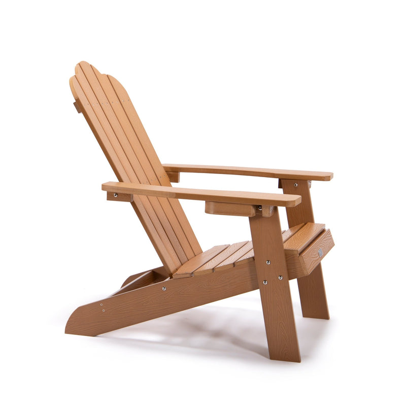 Adirondack Backyard All-Weather Outdoor Chair Painted Seating with Cup Holder - Fry's Superstore