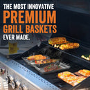 BBQ 'N SERVE Premium Set, 3 Grill Baskets, Bamboo Cutting Board, Serving Tray, and Plastic Lid - Fry's Superstore