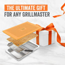 BBQ 'N SERVE Premium Set, 3 Grill Baskets, Bamboo Cutting Board, Serving Tray, and Plastic Lid - Fry's Superstore