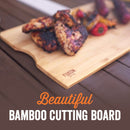 BBQ 'N SERVE Premium Set, 3 Grill Baskets, Bamboo Cutting Board, Serving Tray, and Plastic Lid - Fry's Superstore