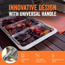 BBQ 'N SERVE Premium Set, 3 Grill Baskets, Bamboo Cutting Board, Serving Tray, and Plastic Lid - Fry's Superstore