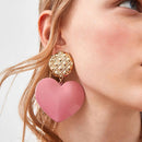 Big Heart Drop Earrings - Fry's Superstore