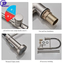 Brushed Nickel Kitchen Faucet Sink Single Lever with Pull Down Sprayer - Fry's Superstore